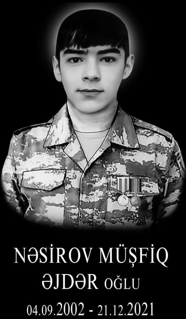 Müşfiq Nəsirovun Şəhadətə yüksəlməsinin 3 ili tamam olur.
